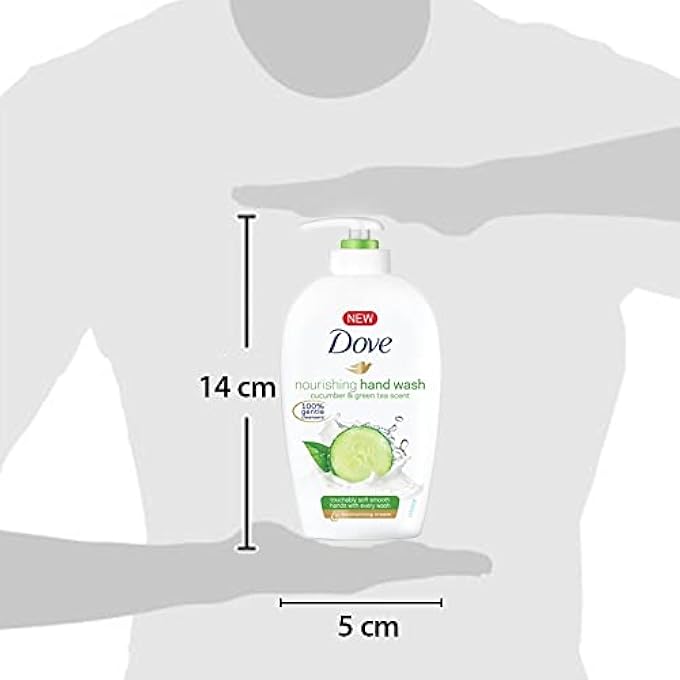 Dove GO FRESH BEAUTY NOURISHING HAND WASH FRESH TOUCH CUCUMBER & GREEN TEA 8.45 OZ, 250ML - Image 3